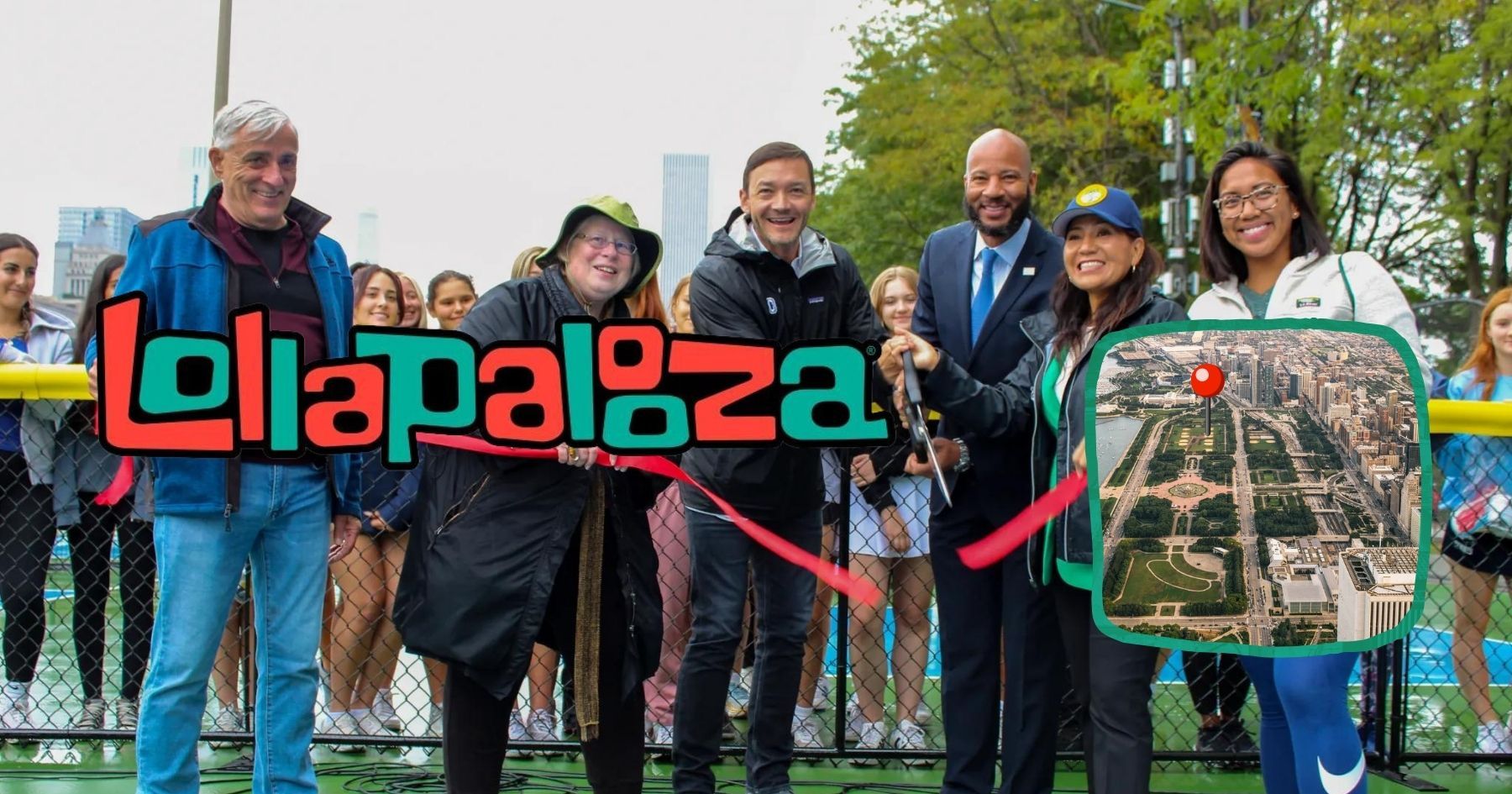 Lollapalooza Funded Pickleball Courts in Grant Park