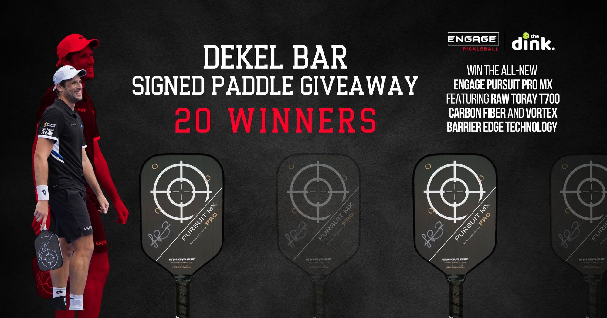 Win an Engage Pursuit Pro Paddle Signed by Dekel Bar