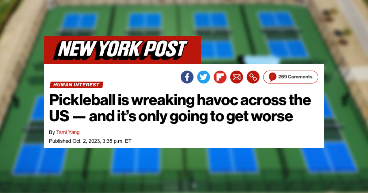 New York Post Attacks Pickleball