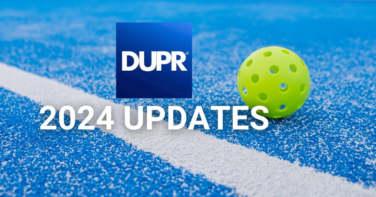 DUPR Winter 2024 Updates: What You Need to Know