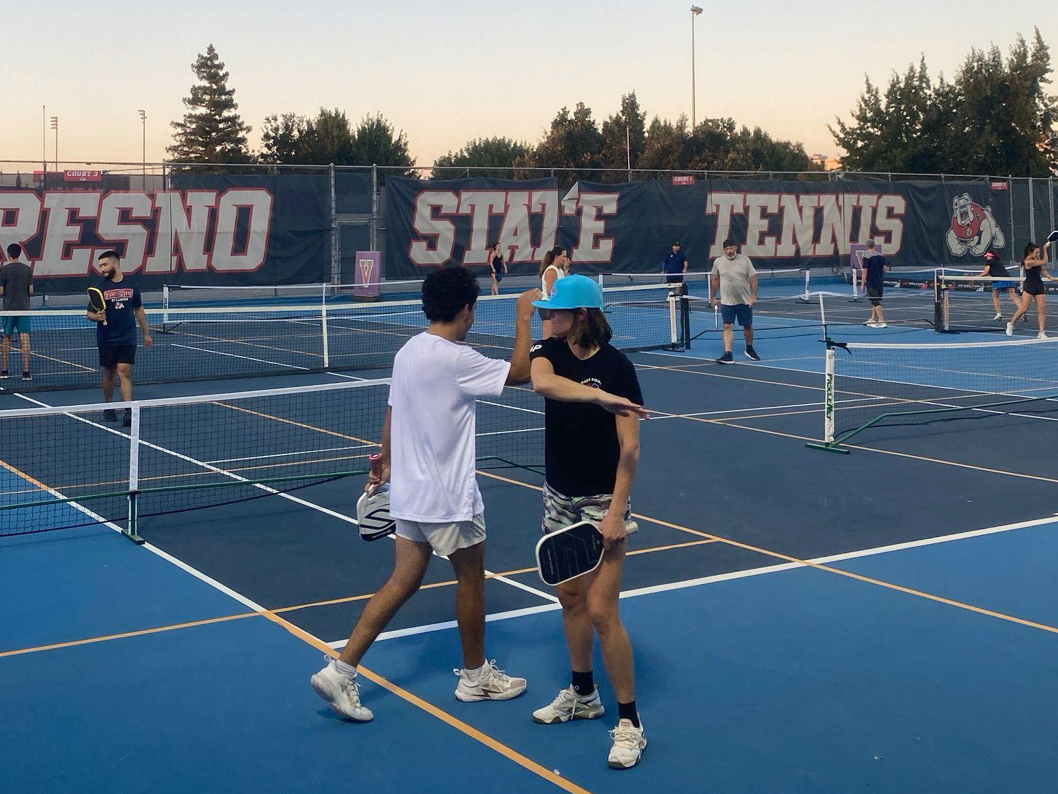 Irina Plays at a Fresno State Pickleball Community Night