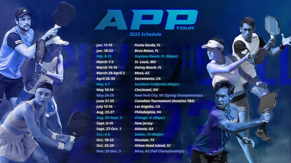 The 2023 APP Tour Schedule Released