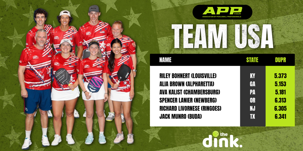 Team USA, Team Europe Pickleball Rosters Set For Inaugural APP Atlantic Cup