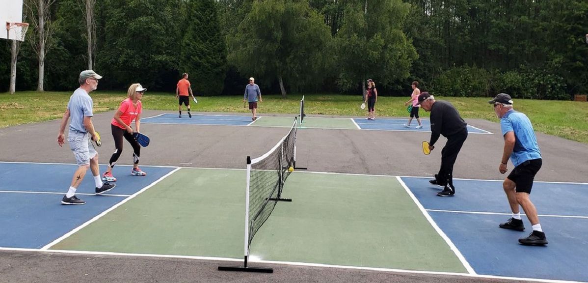 Pickleball court construction