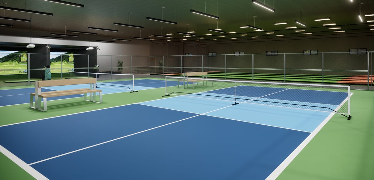 Indoor Pickleball court design