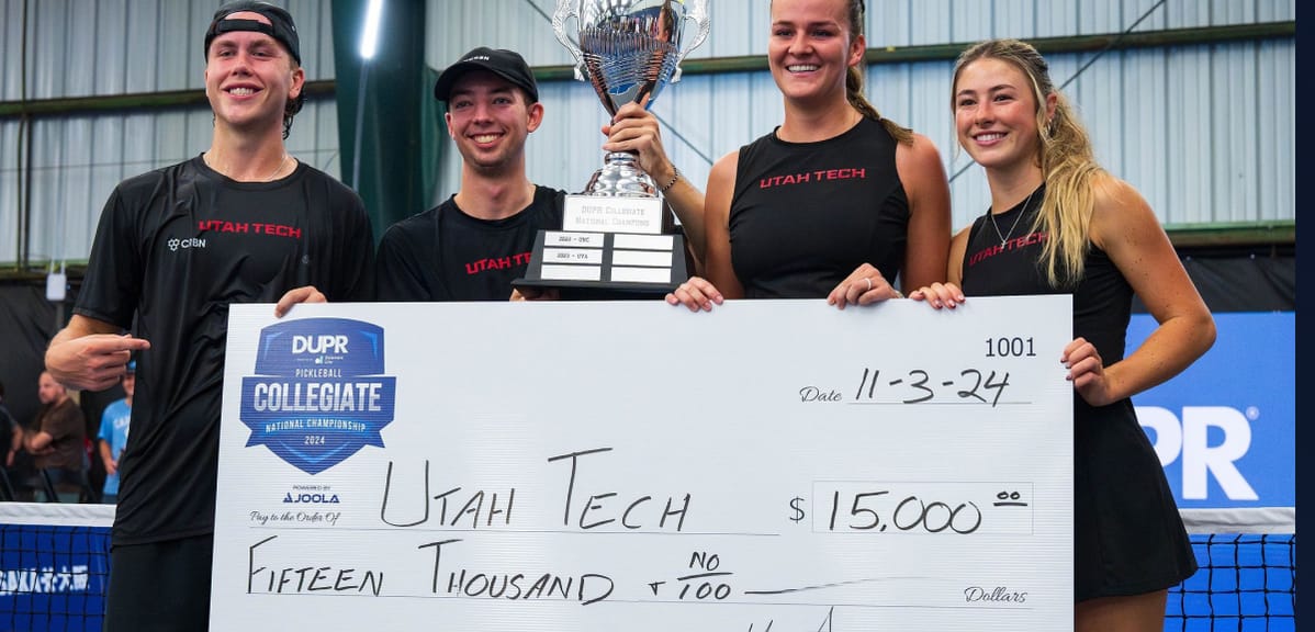 Utah Tech Crowned National Champions, College Pickleball Surging