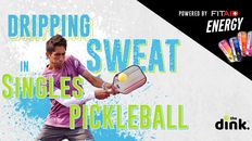 Dripping Sweat in Singles Pickleball