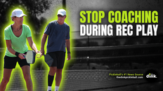 Why Coaching Up Your Teammate During Pickleball Rec Play is Not Helpful