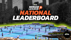 Updated The Dink Minor League Pickleball Leaderboard for May