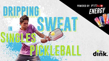 Dripping Sweat in Singles Pickleball