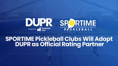 SPORTIME Pickleball Clubs To Adopt DUPR as Official Rating Partner