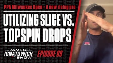 When to Use a Topspin Drop vs. a Slice Drop in Pickleball | James Ignatowich