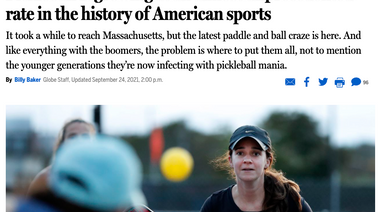 Pickleball Booming in Boston