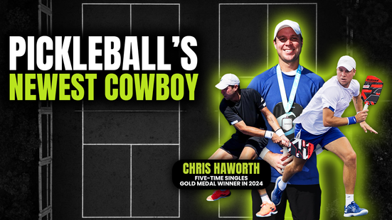 Once a Tennis Prodigy, Pickleball Newcomer Chris Haworth Now Singularly Focused