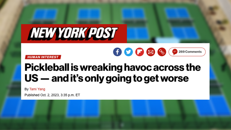 New York Post Attacks Pickleball